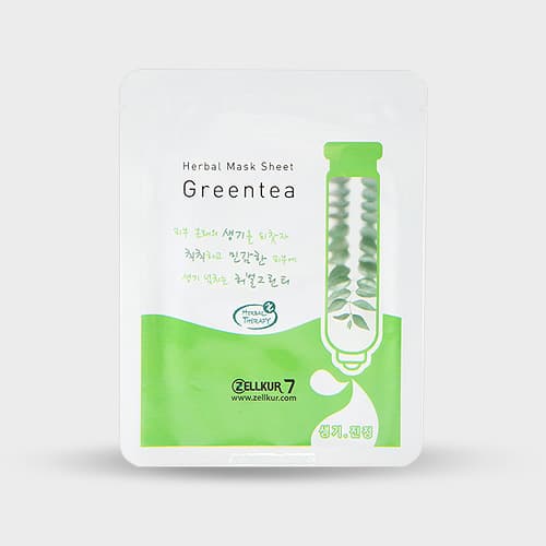 Zellkur7 Green tea mask sheet pack